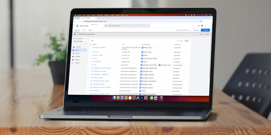 Server-side tracking met behulp van Google Tag Manager.