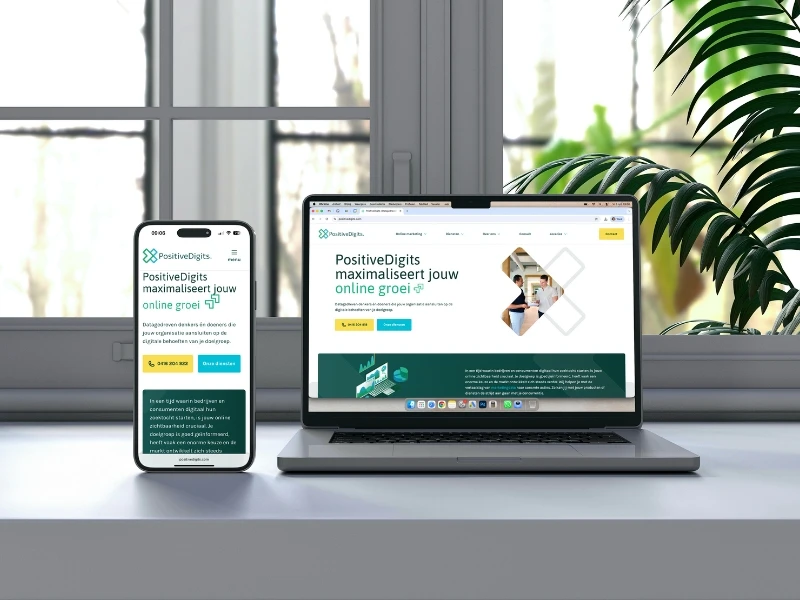 Laat een professionele website maken die perfect werkt op mobiel en desktop.