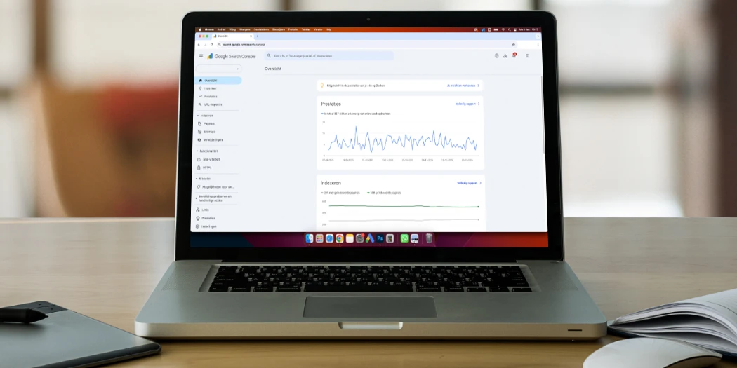 SEO-optimalisatie met behulp van Google Search Console.