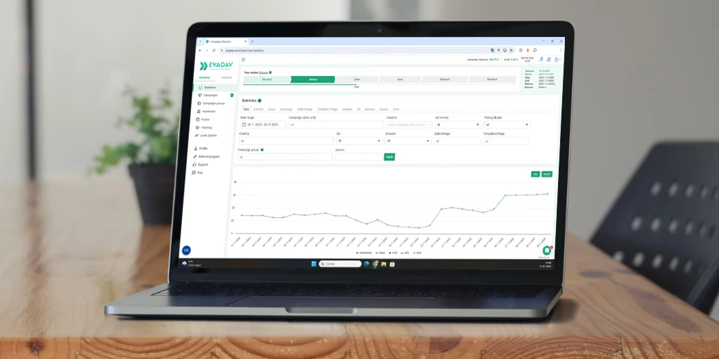Native advertising via EvaDav.
